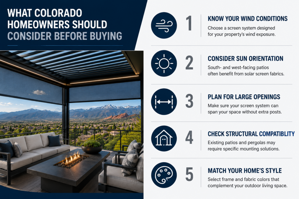 5 things to consider before buying screens